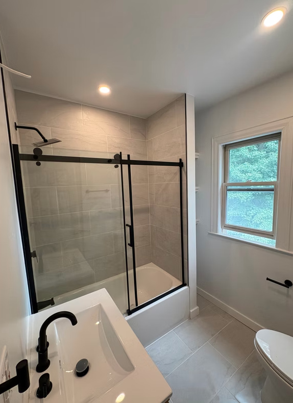Modern bathroom remodel